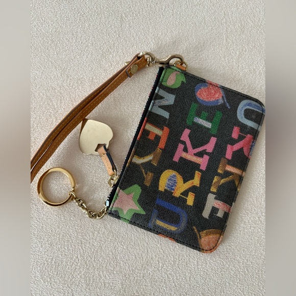 Dooney & Bourke Logo Wristlet with Charm - Picture 4 of 5